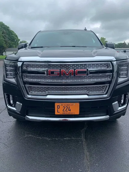 GI179BLKC – COAST2COAST Grille Insert, Overlay 2 Piece Set Mesh Style OEM Shape Gloss Black ABS Plastic With Logo Cut...